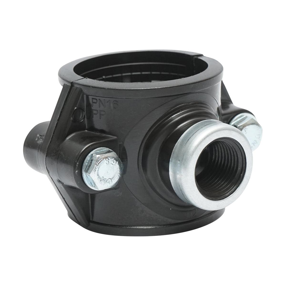 Presa a staffa 50mm X 1/2", PN16, per sistemi di irrigazione Raccordo Morsetto di connessione a compressione - immagine 4