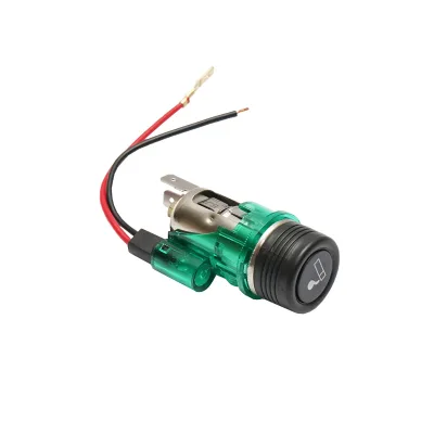 Presa accendisigari universale 12V fi28 per auto, con luce verde integrata Breckner Germany