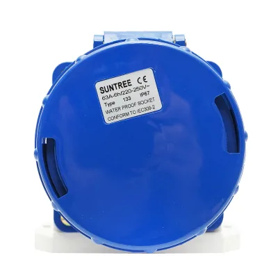 Presa industriale monofase 63A, 250V, IP67, 6H Suntree - immagine 3
