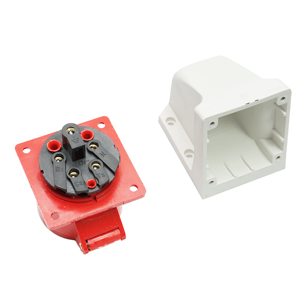 Presa industriale trifase 16A, 380V, IP44, 6H Suntree - immagine 2