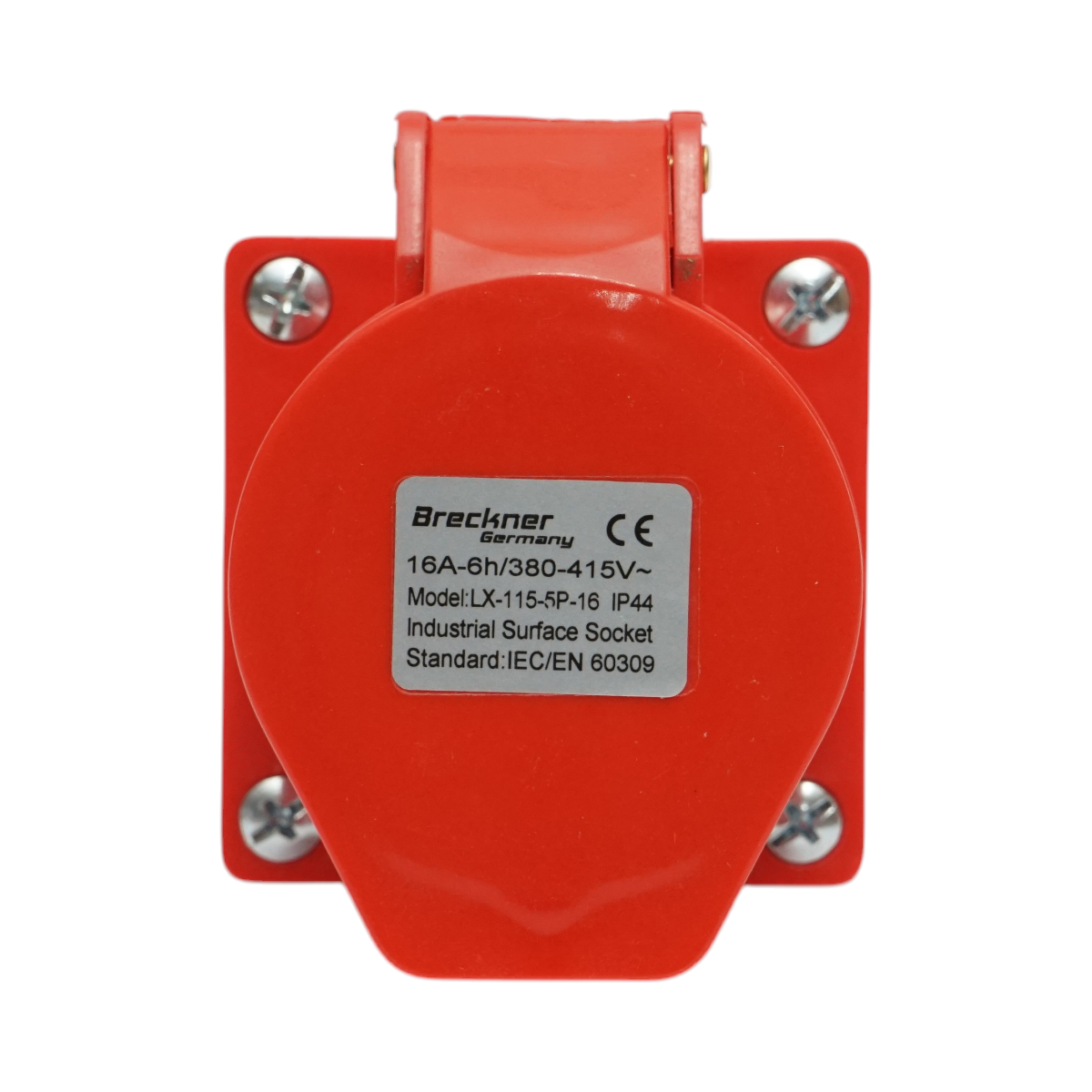Presa industriale trifase da superficie 16A, 380V, IP44, 6H Breckner Germany - immagine 4