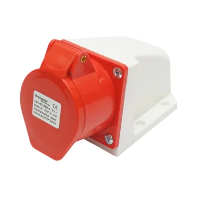 Presa industriale trifase da superficie 16A, 380V, IP44, 6H Breckner Germany