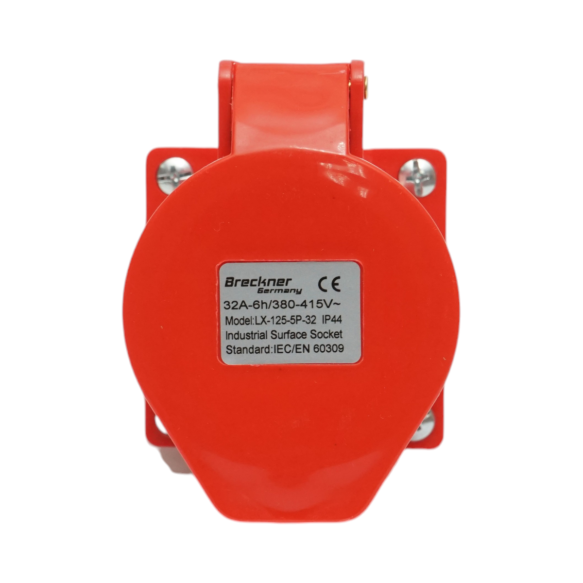 Presa industriale trifase da superficie 32A, 380V, IP44, 6H Breckner Germany - immagine 4
