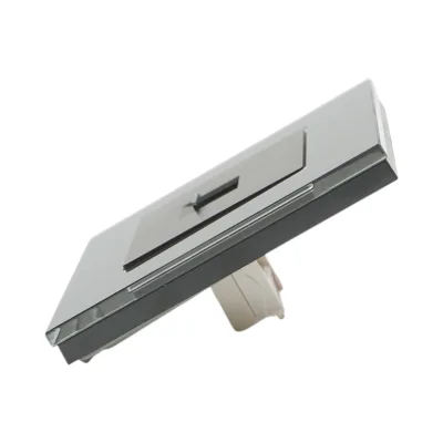 Presa internet CAT6 RJ45 nera con cornice in vetro 86x86mm - immagine 3
