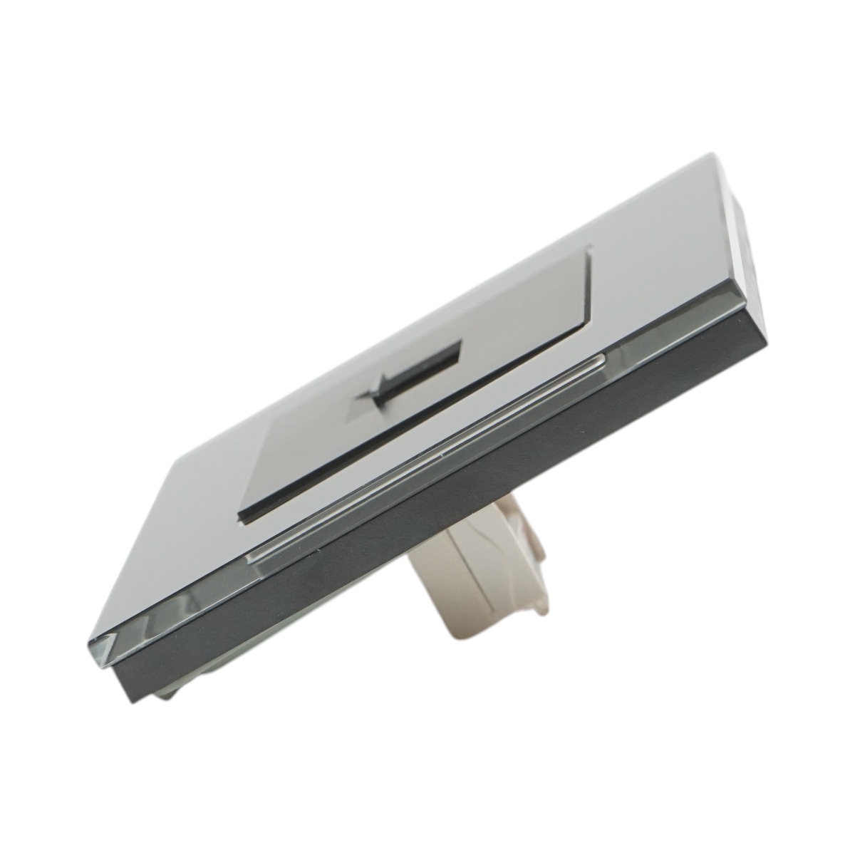 Presa internet CAT6 RJ45 nera con cornice in vetro 86x86mm - immagine 3