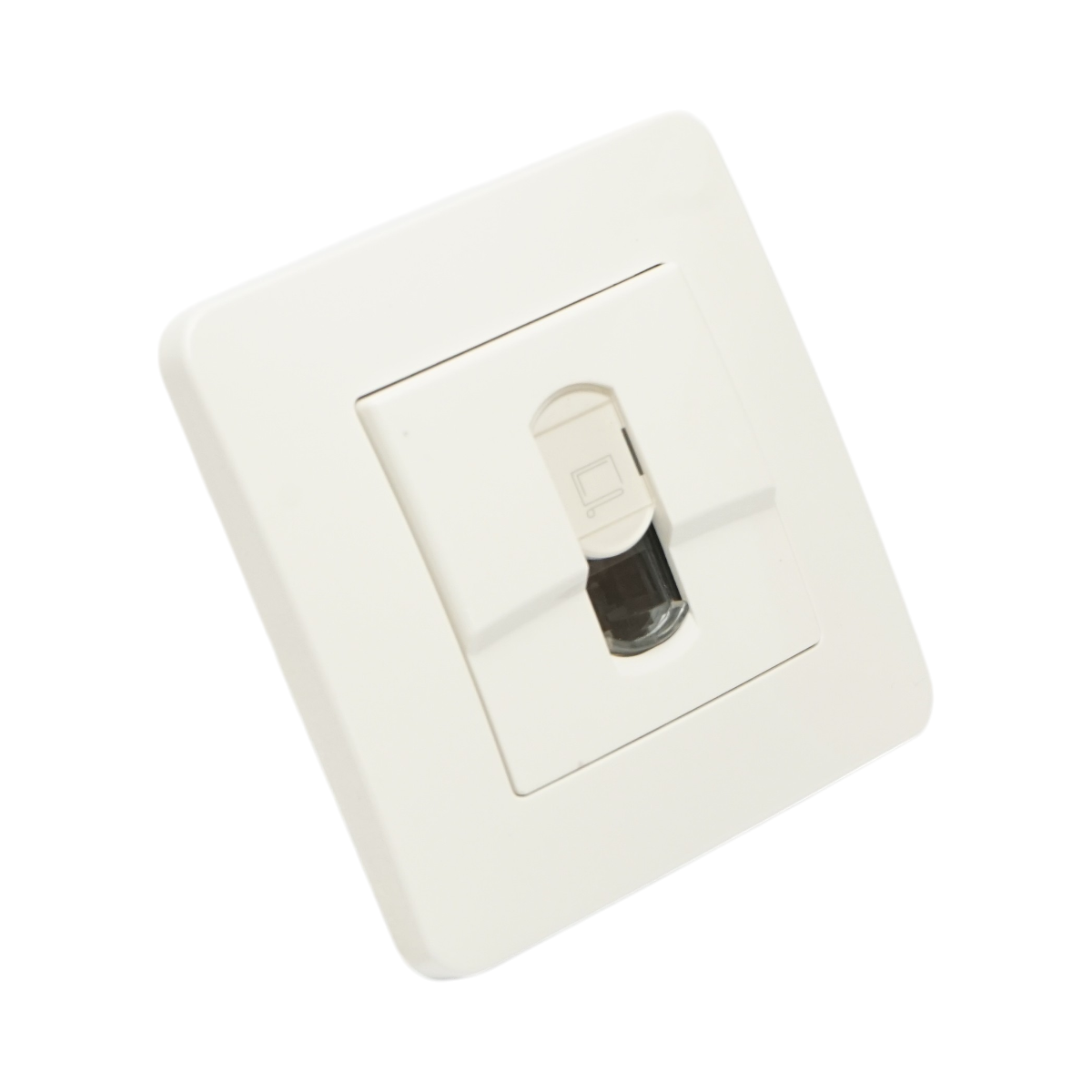Presa internet RJ45 bianca da incasso PC 80x80mm - immagine 4
