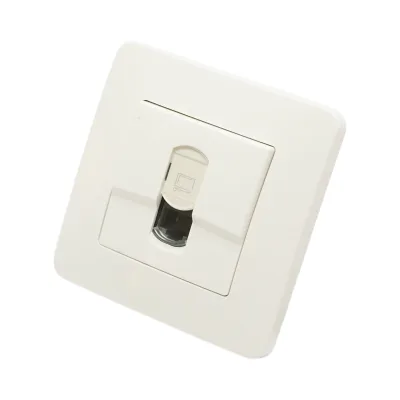 Presa internet RJ45 bianca da incasso PC 80x80mm