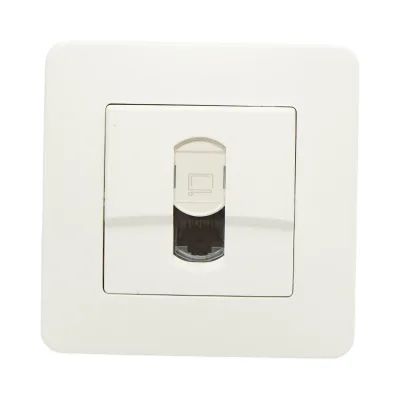 Presa internet RJ45 bianca da incasso PC 80x80mm - immagine 2