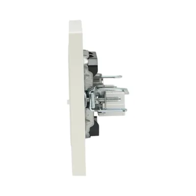 Presa internet RJ45 bianca in ABS da incasso 80x80mm - immagine 5