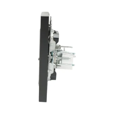 Presa internet RJ45 da incasso nera ABS 80x80mm - immagine 5