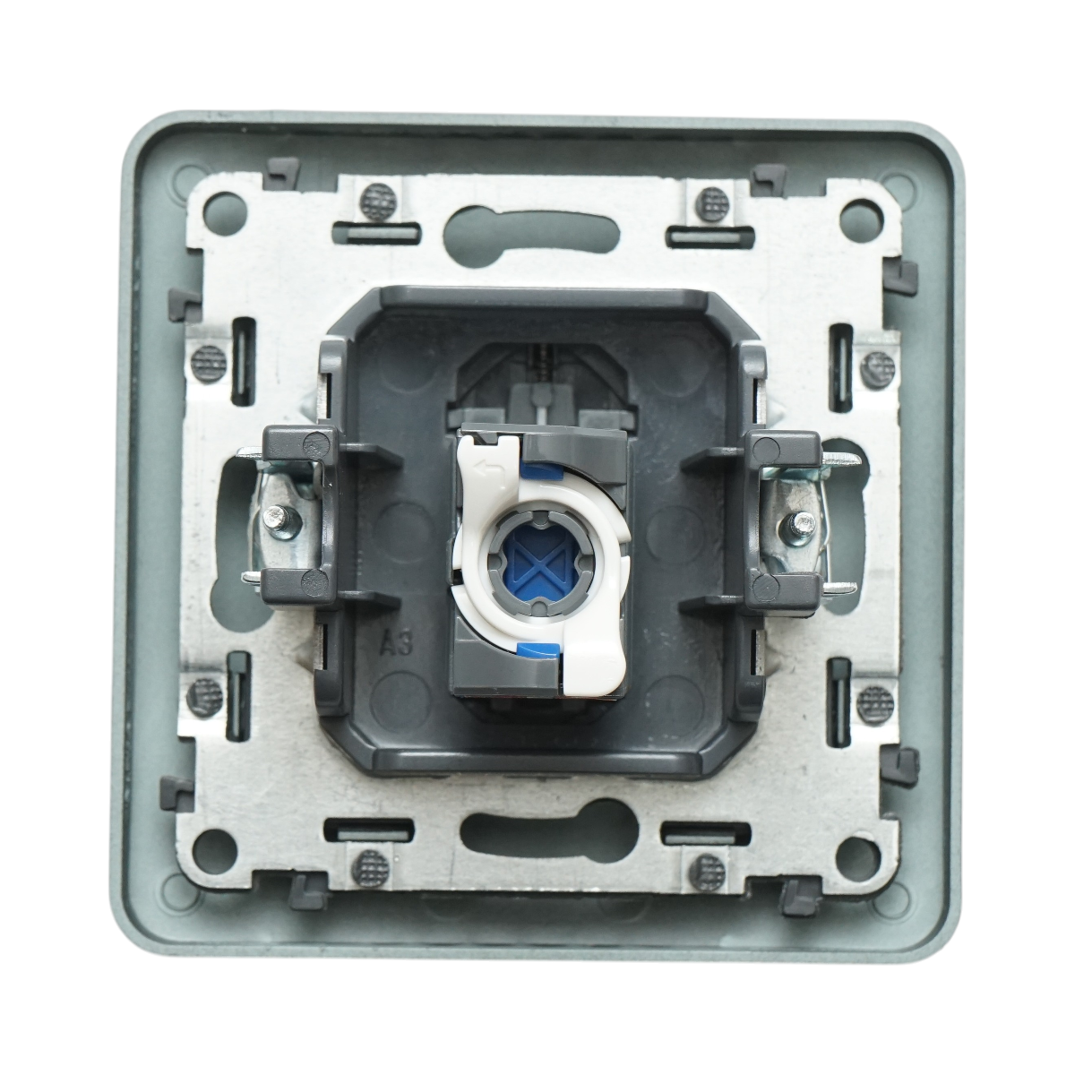 Presa internet RJ45 nera da incasso per PC 80x80mm - immagine 3