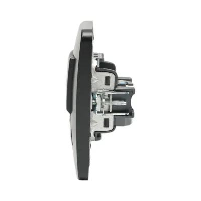 Presa internet RJ45 nera da incasso per PC 80x80mm - immagine 5