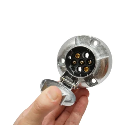 Presa per rimorchio in alluminio 5 pin 24V codice OEM 8JB001940-001 Breckner Germany - immagine 3