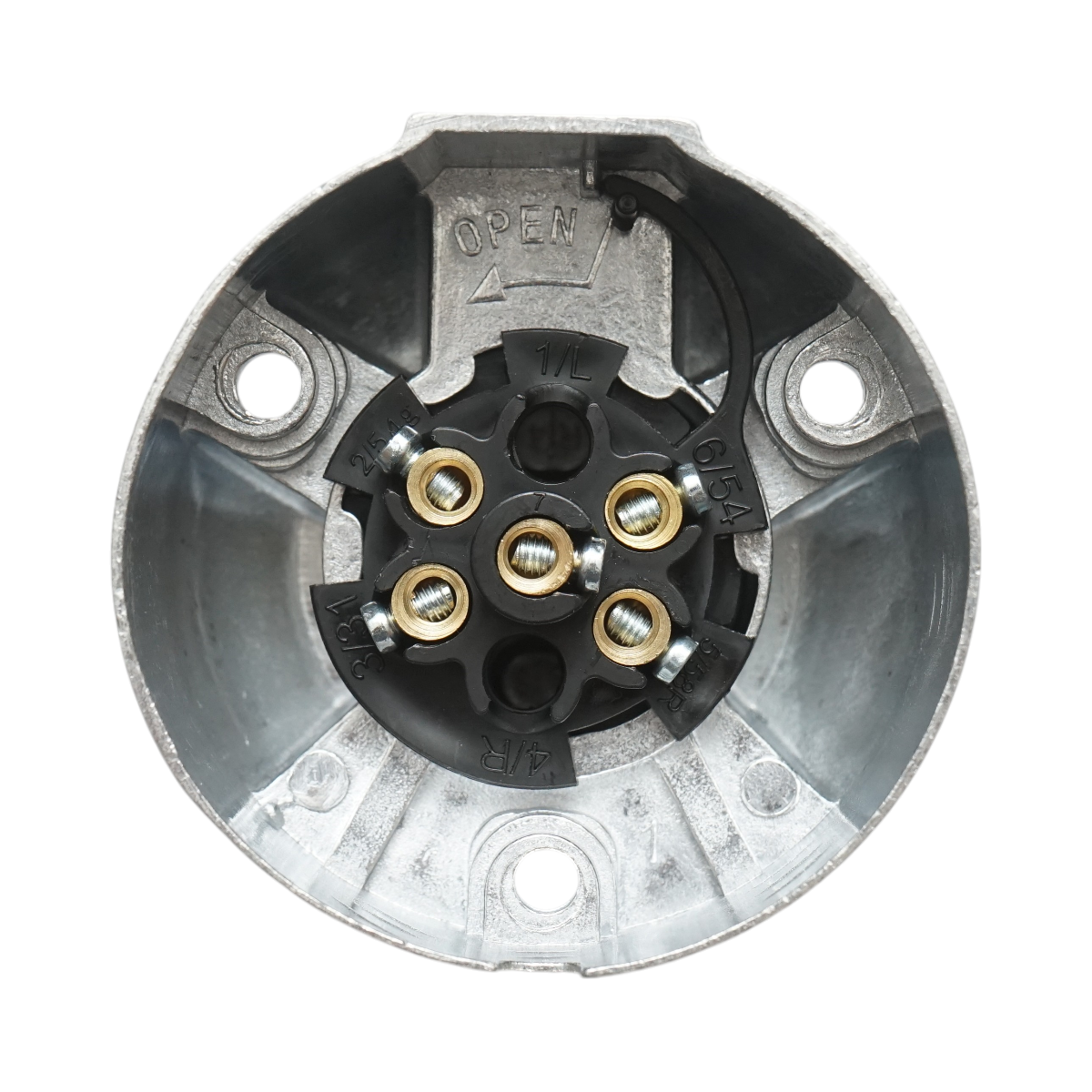 Presa per rimorchio in alluminio 5 pin 24V codice OEM 8JB001940-001 Breckner Germany - immagine 5