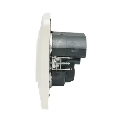 Presa schuko da incasso bianca 220V, 16A, 2xUSB 5V 2.1A, PC 80x80mm - immagine 5