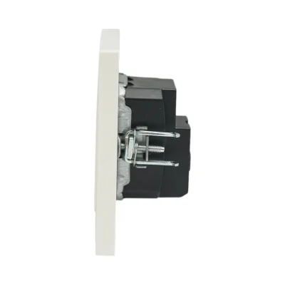 Presa schuko da incasso bianca 220V, 16A, ABS 80x80mm - immagine 5