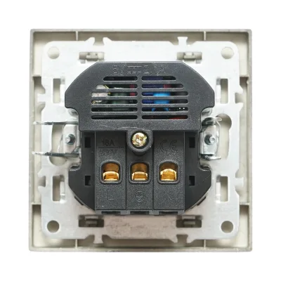 Presa Schuko da incasso nera 220V, 16A, 2xUSB A+C 5V 2.1A, ABS 80x80mm - immagine 3