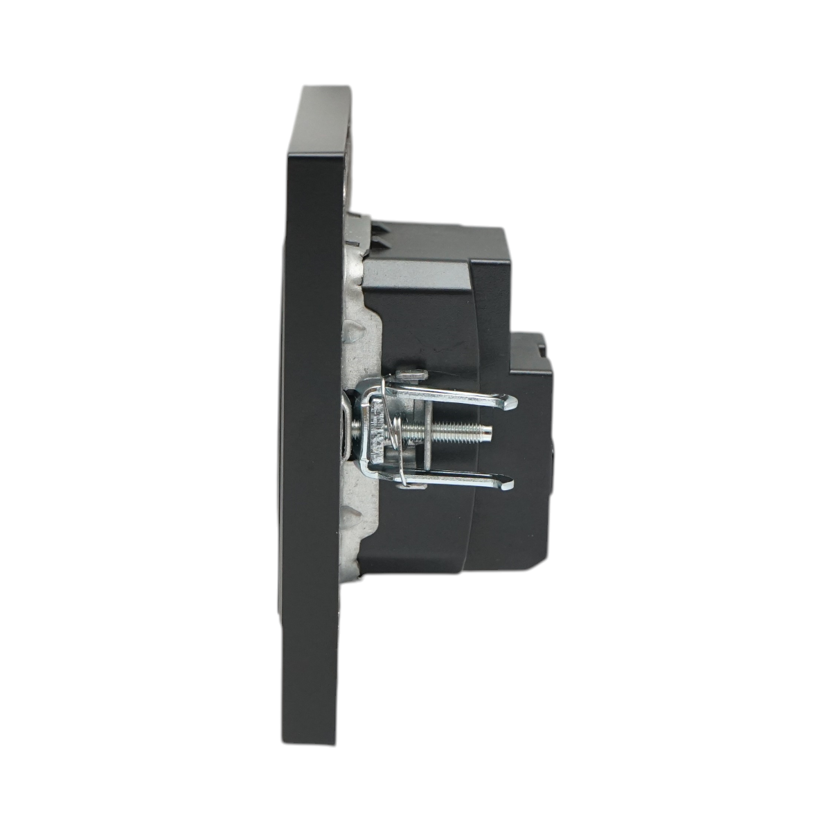 Presa schuko da incasso nera 220V, 16A, ABS 80x80mm - immagine 5