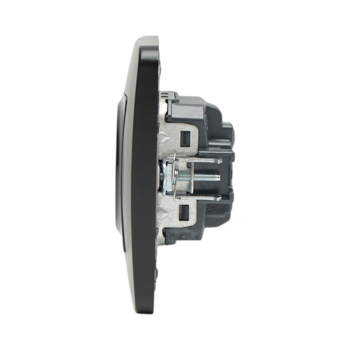 Presa schuko da incasso nera 220V, 16A, PC 80x80mm - immagine 5
