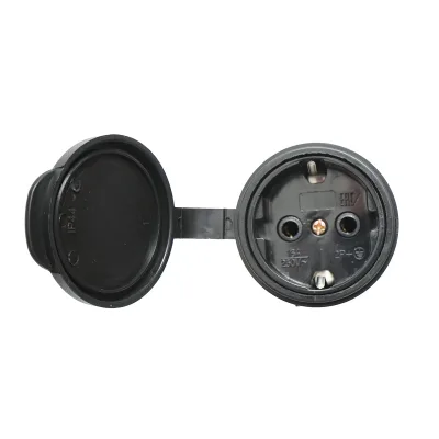 Presa schuko in gomma 250V, 16A con maniglia, coperchio e messa a terra,  IP44 - immagine 4