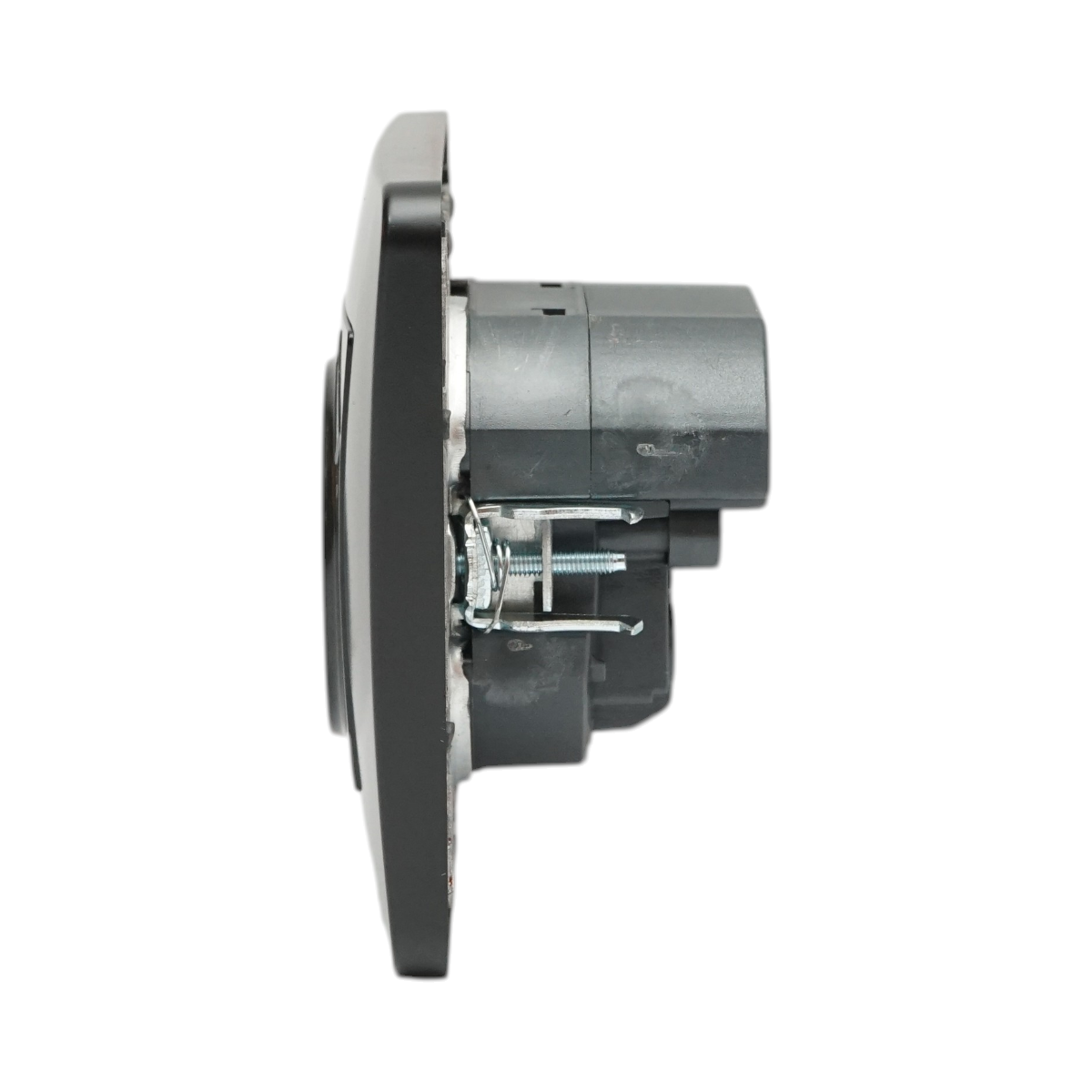 Presa Schuko nera da incasso 220V, 16A, 2xUSB 5V 2.1A, PC 80x80mm - immagine 5