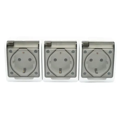 Presa tripla PT 16A, 250V IP44