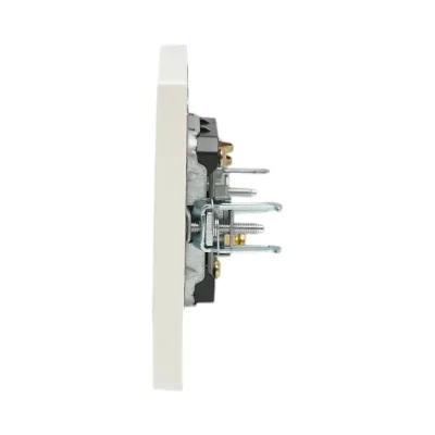 Presa TV da incasso bianca ABS 80x80mm - immagine 5