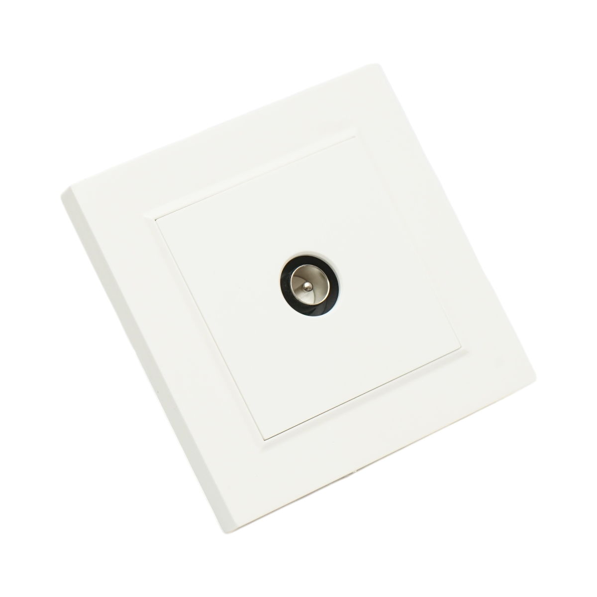 Presa TV da incasso bianca ABS 80x80mm - immagine 4