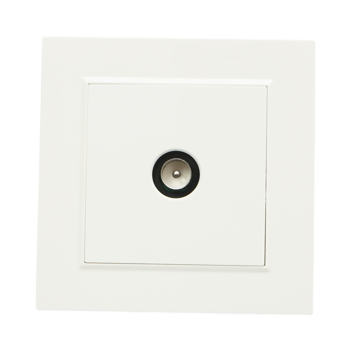 Presa TV da incasso bianca ABS 80x80mm - immagine 2