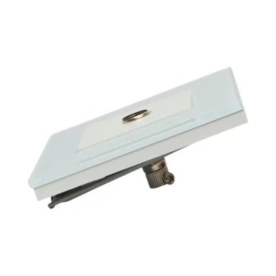 Presa TV da incasso bianca con cornice in vetro 86x86mm - immagine 3
