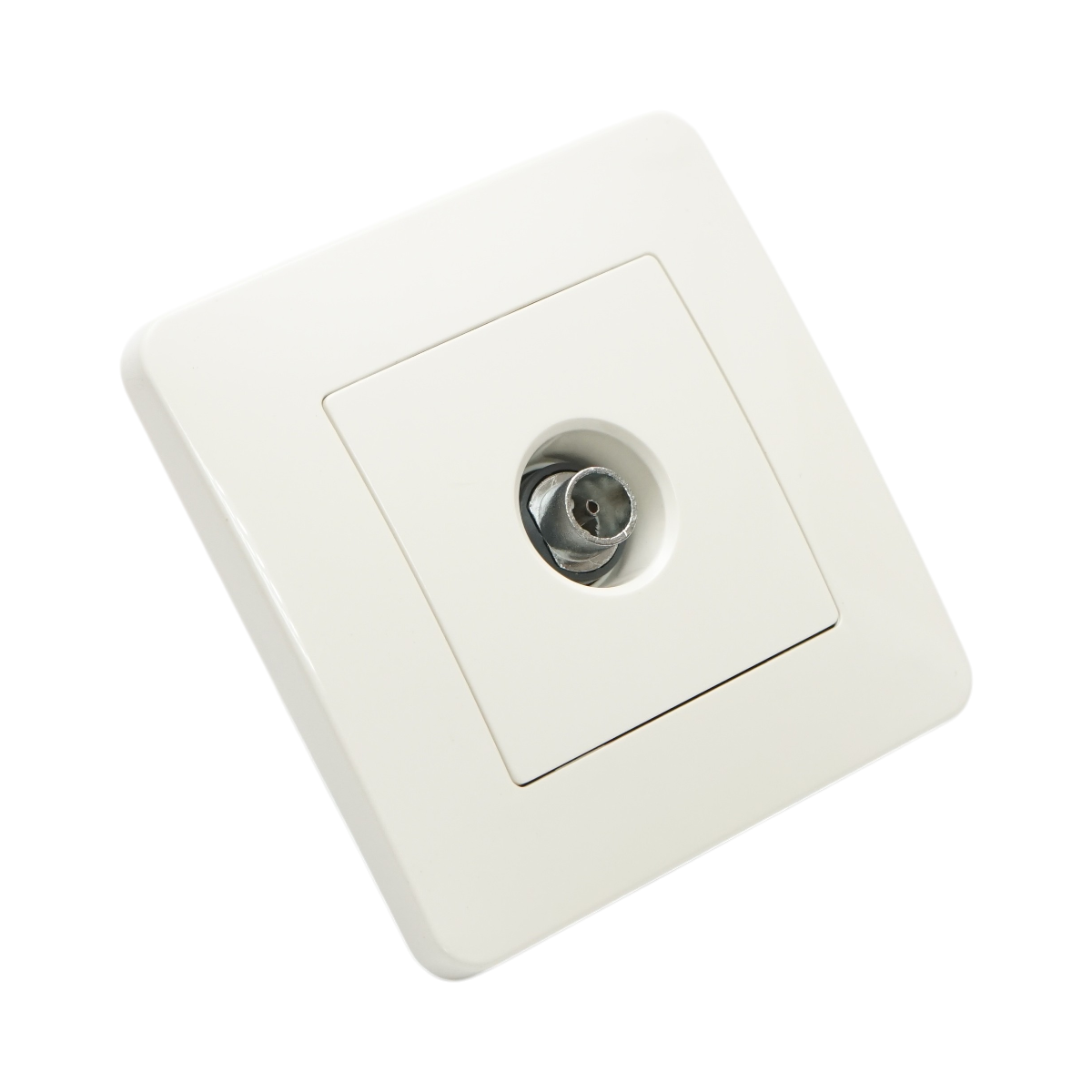 Presa TV da incasso bianca PC 80x80mm - immagine 4