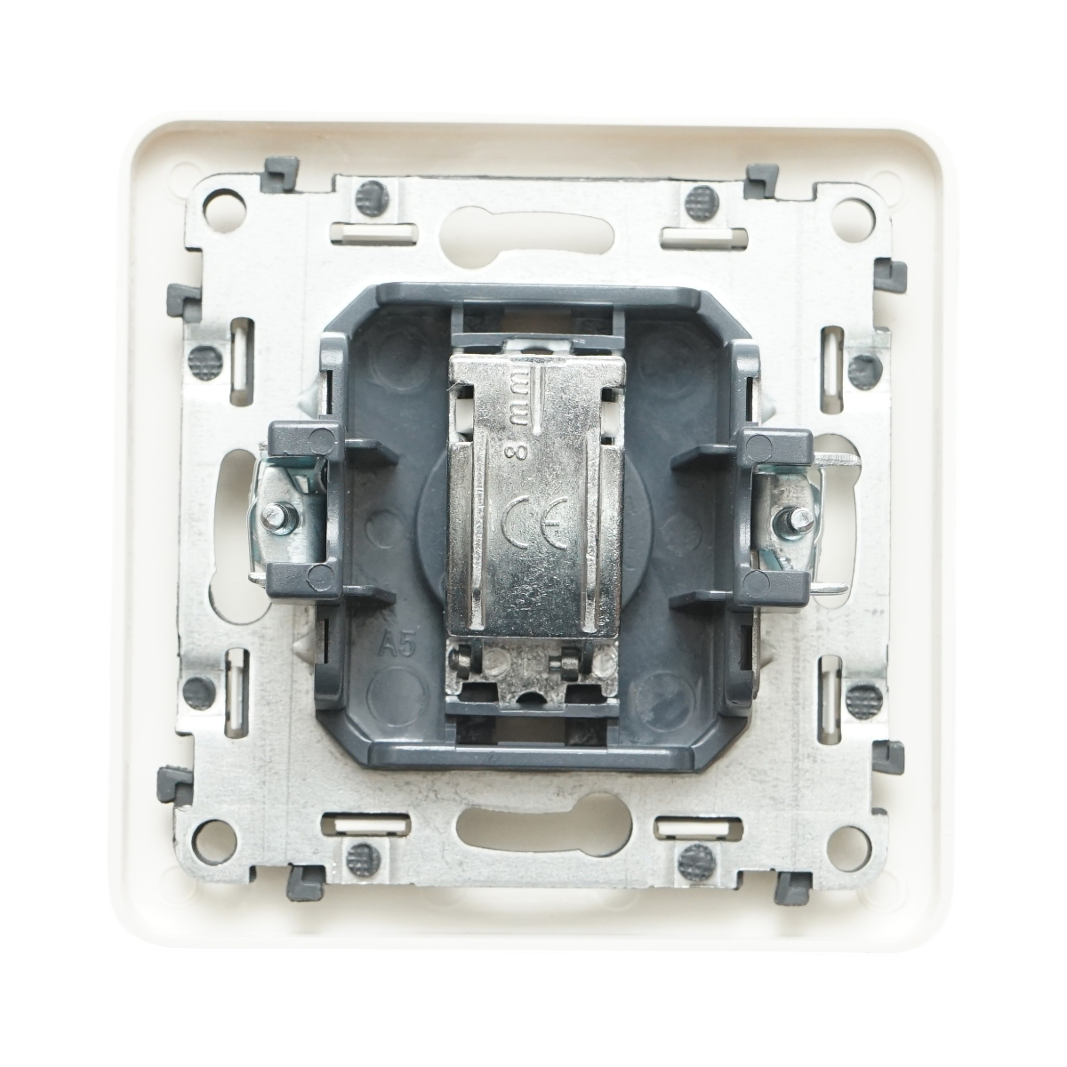 Presa TV da incasso bianca PC 80x80mm - immagine 3