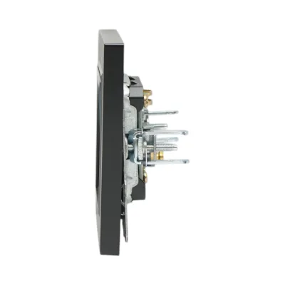 Presa TV da incasso nera ABS 80x80mm - immagine 5