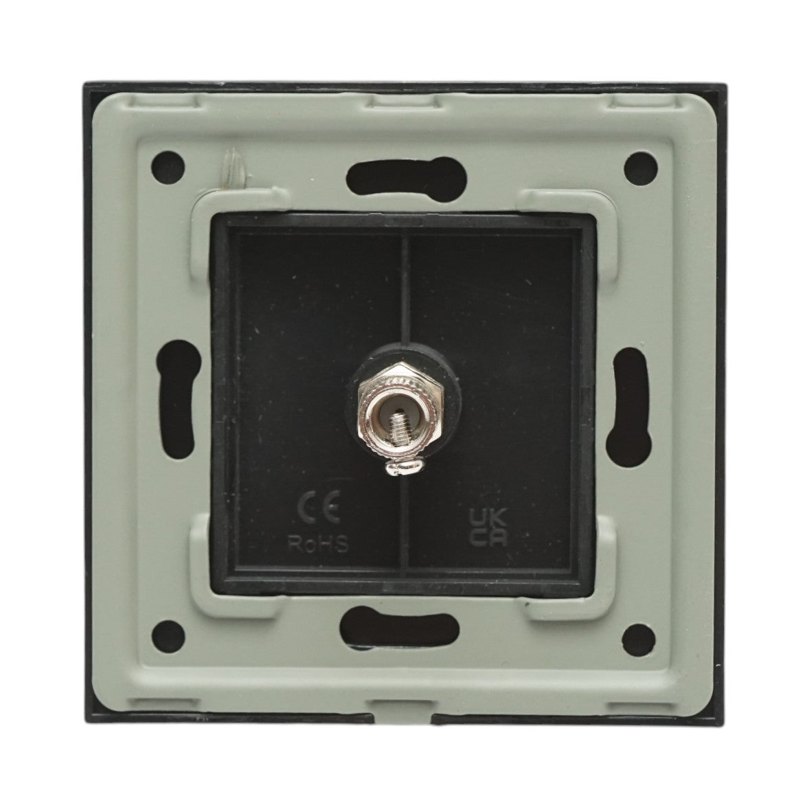 Presa TV da incasso nera con cornice in vetro 86x86mm - immagine 4