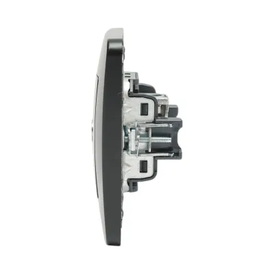 Presa TV da incasso nera PC 80x80mm - immagine 5