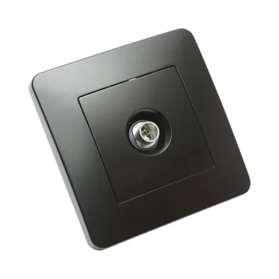 Presa TV da incasso nera PC 80x80mm - immagine 4