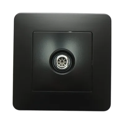 Presa TV da incasso nera PC 80x80mm - immagine 2