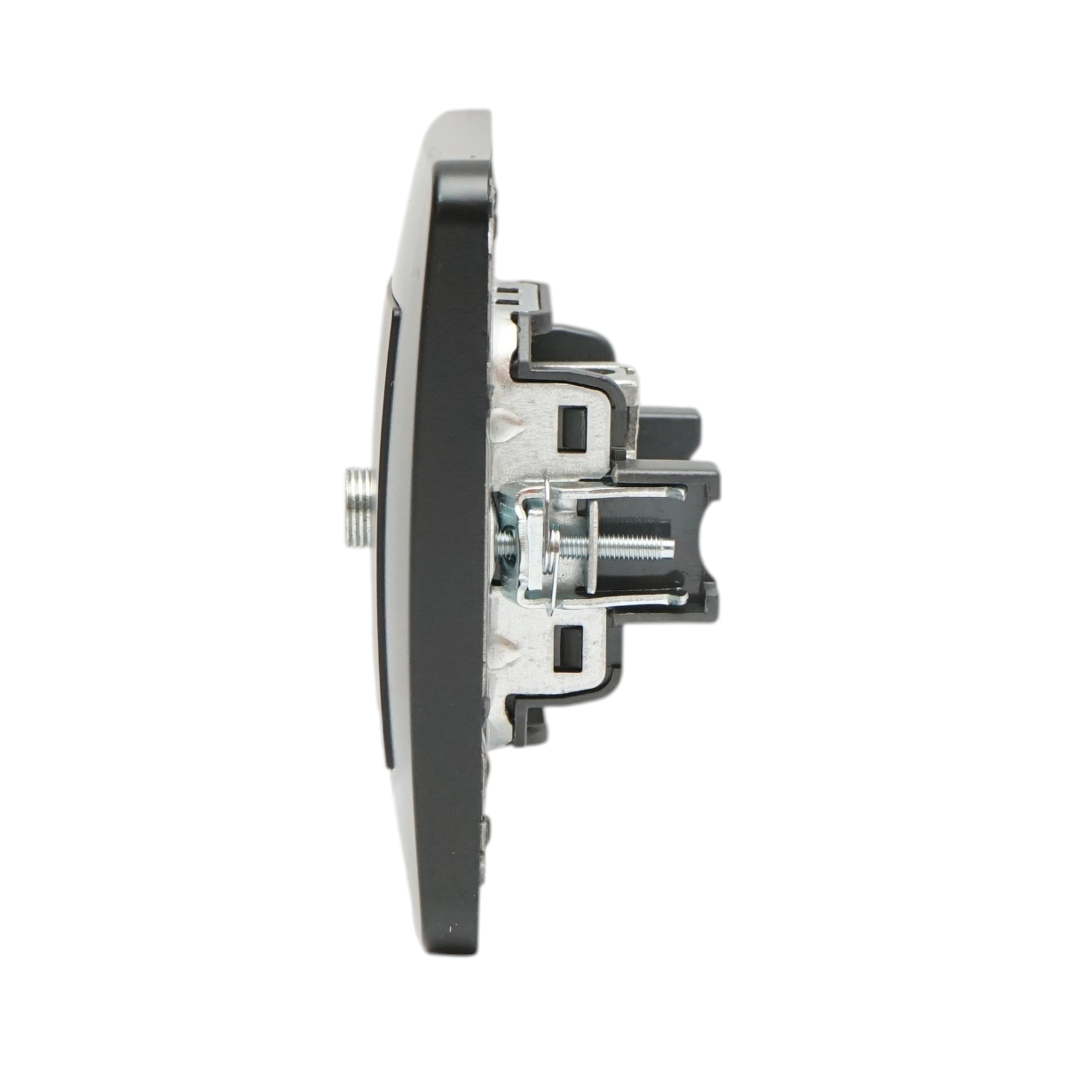 Presa TV da incasso tipo F nera PC 80x80mm - immagine 5