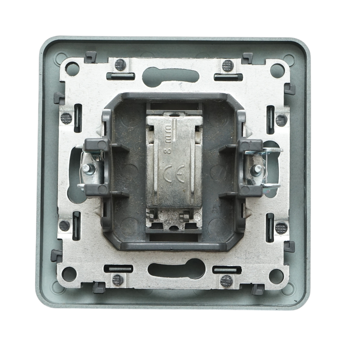 Presa TV da incasso tipo F nera PC 80x80mm - immagine 3