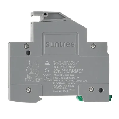 Presa, sezionatore fusibile gPV per impianti fotovoltaici 1P, 1100V Suntree - immagine 4