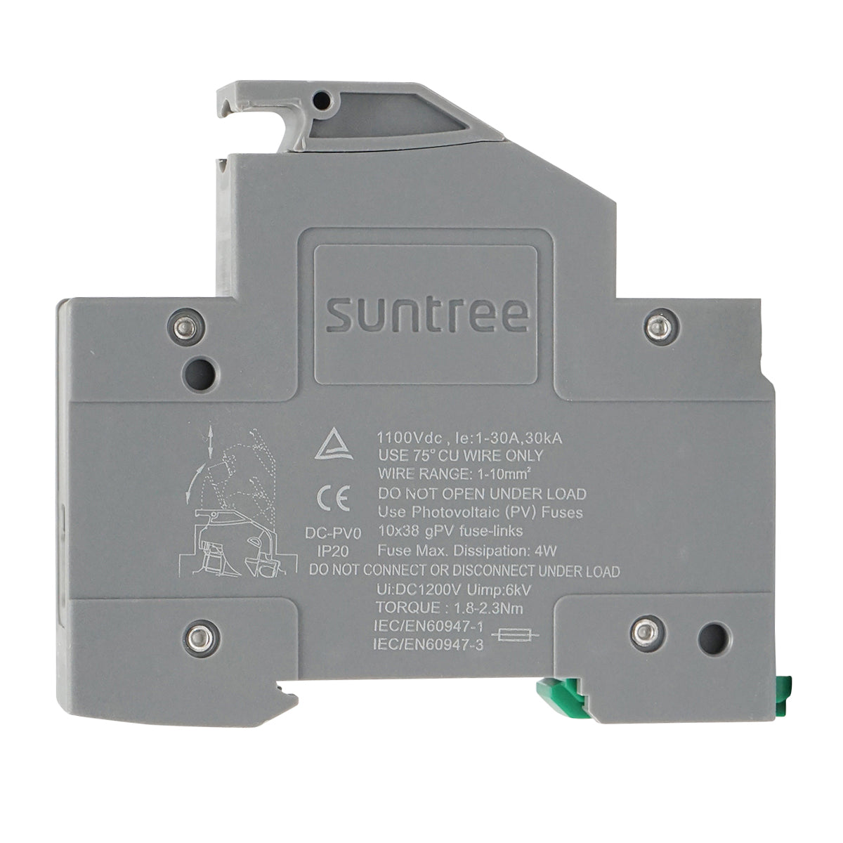 Presa, sezionatore fusibile gPV per impianti fotovoltaici 1P, 1100V Suntree - immagine 4