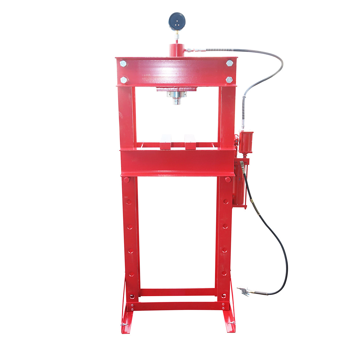 Pressa idraulica 30T, apertura regolabile 0-820mm, corsa pistone 0-160mm - immagine 2