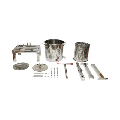 Pressa manuale in acciaio inox per cera, capacità 10L - immagine 3