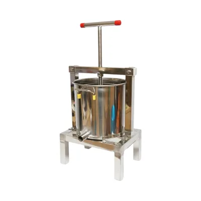 Pressa manuale in acciaio inox per cera, capacità 10L