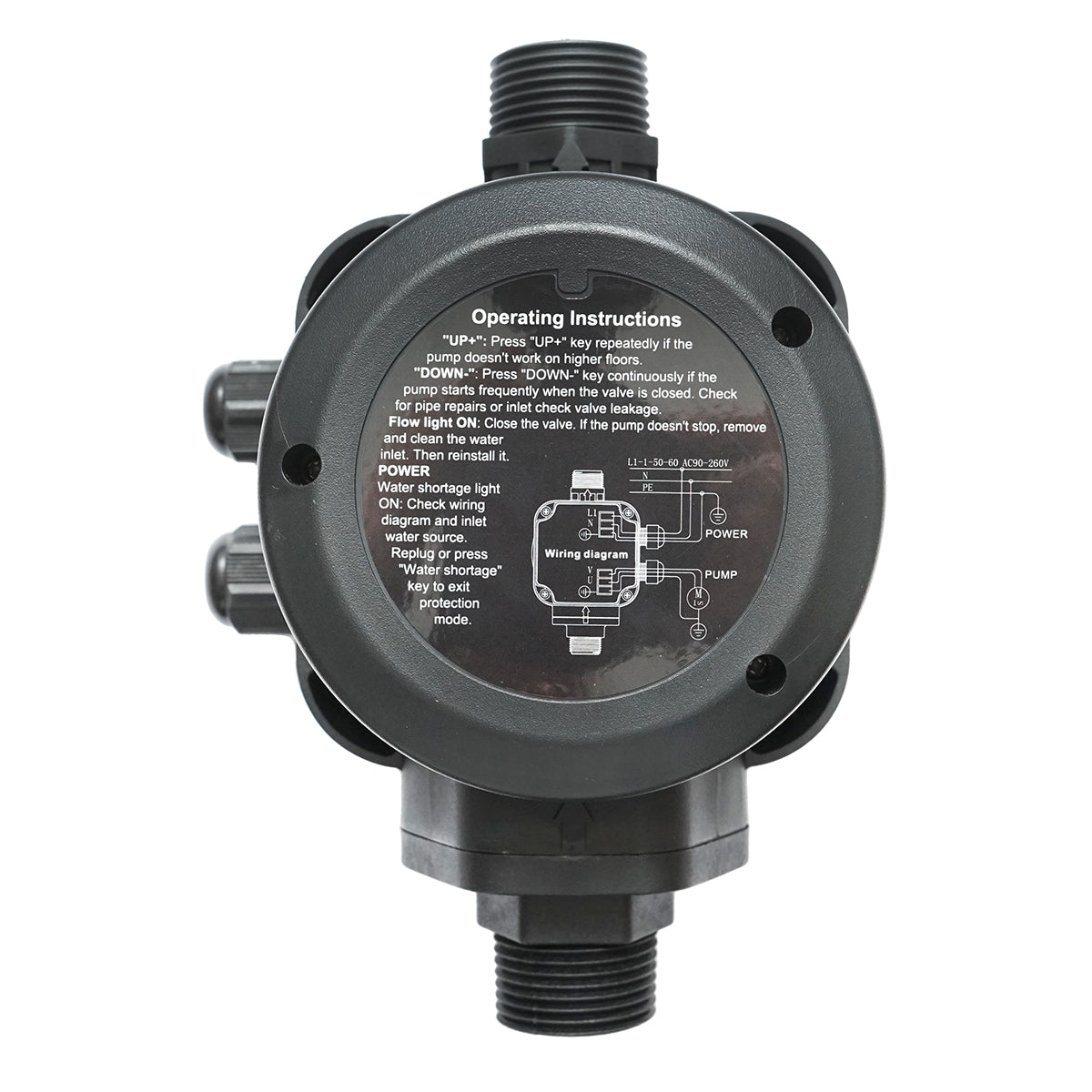 Pressostato elettronico automatico 2.2KW, 220V per pompa dell'acqua, pressione regolabile manualmente max. 15 bar, HYDROCALL-2200M - immagine 2