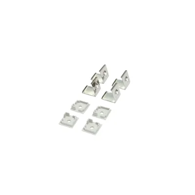 Profilo in alluminio per strip LED 15,8x15,8x2000mm, applicato angolo interno 90 gradi con diffusore opaco, striscia massima 12mm - immagine 5