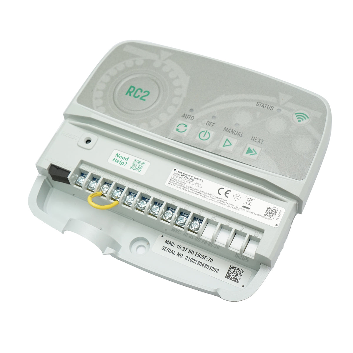 Programmatore di irrigazione 230V, WI-FI, 4 zone con montaggio interno RC2I4 Rain Bird - immagine 5