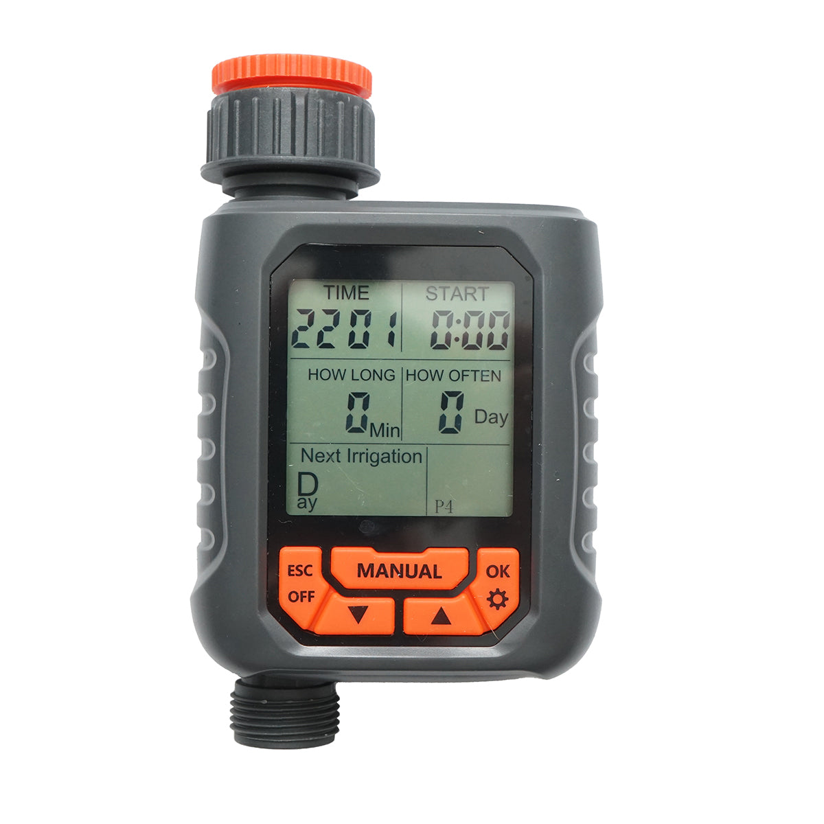 Programmatore di irrigazione digitale automatico con 4 programmi, 1 zona, 8 bar IP67