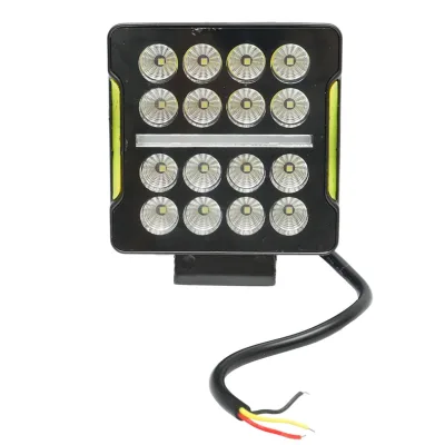 Proiettore con 16 LED, 10-30V, 20W, angolo di radiazione 30°, tipo spot, 106x106x35mm, con accessori di montaggio, Breckner Germany.
