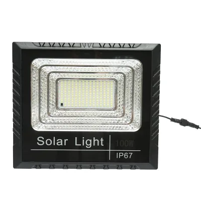 Proiettore led 100W con pannello solare 15W, batteria 1800mAh e telecomando IP67 - immagine 4